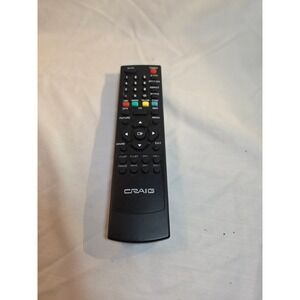 Craig Replacement Remote Control for TV Multimedia Black Full Function Keypad